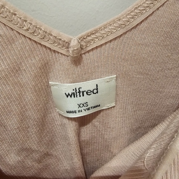 Wilfred Danette Ruffle Trim Sleeveless Bodysuit XXS Pale Pink - Picture 5 of 7